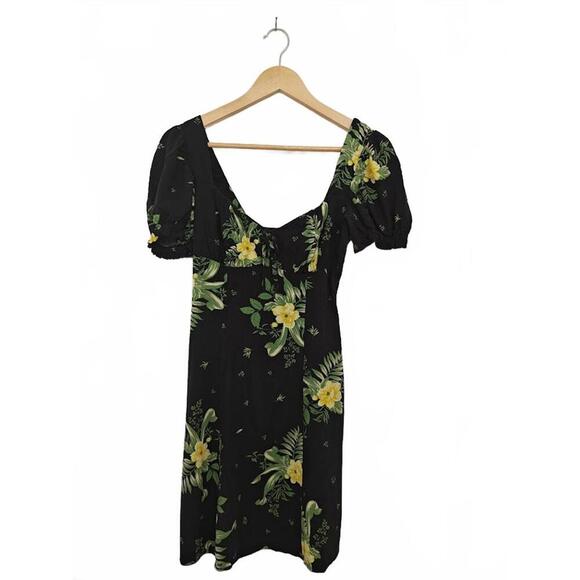 Urban Outfitters Dresses & Skirts - UO Cassia Black Floral Mini Dress – Size S